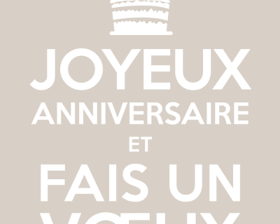 anniversaire